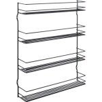 Metaltex - pepito 4 tagre  pices murale 4 niveaux 36x8x45 cm noir