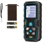 Mètre laser 50m / 165ft - mesure distance / volume / surface, niveau à bulle, Écran lcd rétroéclairé, ... Mètre laser 50m / 165ft - mesure distance / volume / surface, niveau à bulle, Écran lcd rétroéclairé, ...