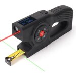 Mtre ruban numrique avec laser 393 pieds / 120m - mtre ruban lectronique rechargeable 3 en 1 avec ...