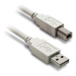 Cble usb 2. 0 metronic 3m blanc - connecteurs dors