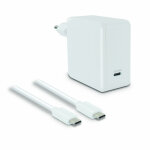 Metronic - chargeur secteur 60w + câble usb - c mâle / mâle 2, 5 m - blanc Metronic - chargeur secteur 60w + câble usb - c mâle / mâle 2, 5 m - blanc