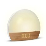 Metronic - réveil simulateur d'aube effet bois Metronic - réveil simulateur d'aube effet bois