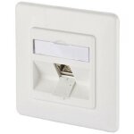 Prise r�seau encastr� insert avec plaque centrale et ch�ssis cat 6a 1 port metz connect 1309111002 - ...
