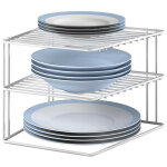 Meuble d'angle 3 hauteurs 'silos' 25x25x19cm metaltex Meuble d'angle 3 hauteurs 'silos' 25x25x19cm metaltex