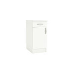 M&s - meuble bas 1 porte et 1 tiroir 40x60x85 cm blanc - jonas