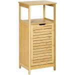 Kleankin - meuble bas basculant salle de bain style cosy dim. 40l x 30l x 86, 5h cm porte basculante ... Kleankin - meuble bas basculant salle de bain style cosy dim. 40l x 30l x 86, 5h cm porte basculante ...