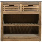 Meuble bas de cuisine 2 tiroirs + 1 �tag�re champ�tre