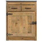 Meuble bas de cuisine 2 tiroirs, 1 porte - champtre