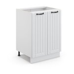 Meuble bas de cuisine fame - line, blanc campagne, 60 cm sans plan de travail vicco