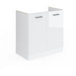 Meuble bas sous - évier r - line, blanc haute brillance, 80 cm sans plan de travail vicco Meuble bas sous - évier r - line, blanc haute brillance, 80 cm sans plan de travail vicco