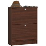 Akord - meuble  chaussures weng 60 cm 2 portes faade weng 2 tagres 60x20x80 cm