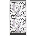 Meuble � chaussures blanc rideau bottines 21 paires shoot 58cm