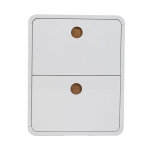 Miliboo - meuble à chaussures design finition blanc brillant 2 tiroirs l66 cm kopen Miliboo - meuble à chaussures design finition blanc brillant 2 tiroirs l66 cm kopen
