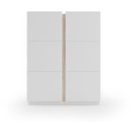 Meuble à chaussures, modèle hessa (517blanc), avec deux portes, herdasa. blanc - chêne clair Meuble à chaussures, modèle hessa (517blanc), avec deux portes, herdasa. blanc - chêne clair