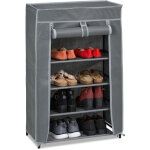 Relaxdays meuble à chaussures tissu, 5 compartiments, 15 paires, housse amovible, armoire, hlp 90x60x30 ... Relaxdays meuble à chaussures tissu, 5 compartiments, 15 paires, housse amovible, armoire, hlp 90x60x30 ...