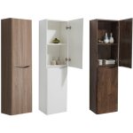 Bernstein - meuble colonne de rangement design et esth�tique salle de bain en mdf - 40x150x30cm - smile ...