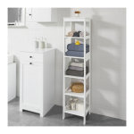 Sobuy - colonne salle de bain avec 6 tagres, mdf laqu rsistant  l'humidit, kit montage facile, ...