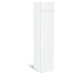 Idmarket - meuble colonne salle de bain suspendu blanc lila