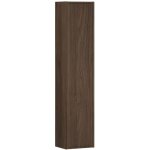 Meuble colonne de salle de bain suspendu terra villa noyer fonc� 30 x 140 cm