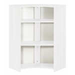 Meuble comptoir bar 96 cm blanc 3 niches - coloris: capitons 911