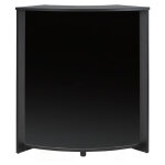Meuble comptoir meuble bar 96 cm face noire 3 niches 96, 7 x 104, 8 x 44, 9 cm - coloris: noir