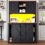 Meubles de cuisine (115 � 40 � 174, 7 cm), buffets hauts, armoires de cuisine avec portes coulissantes ...
