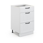 Meuble cuisine fame - line, blanc campagne, 50 cm sans plan de travail, vicco