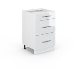 Meuble cuisine fame - line, blanc haute brillance, 50 cm sans plan de travail vicco