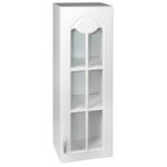 Tendencio - meuble de cuisine haut 1 porte vitrine 40 cm dina en mélaminé avec 2 Étagères blanc Tendencio - meuble de cuisine haut 1 porte vitrine 40 cm dina en mélaminé avec 2 Étagères blanc