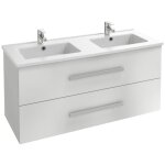 Meuble double vasque 120 cm jacob delafon ola up blanc