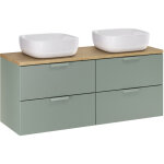 Meuble double vasque 120cm oria vert mat