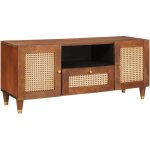 Meubles et tagres de rangement pour mdias avec tiroir marron