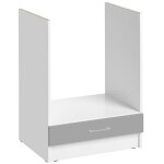 Meuble pour four encastrable eco gris brillant l 60 cm