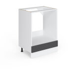Meuble pour four r - line, anthracite haute brillance, 60 cm sans plan de travail, vicco