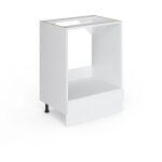 Meuble pour four r - line, blanc haute brillance, 60 cm sans plan de travail, vicco