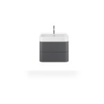 Duravit - meuble lavabo happy d. 2 60cm avec trop - plein, avec table