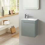 Pack lave - mains vert avec lave - mains extra fin blanc - mitigeur  gauche - l. 42. 5 x h. 48. 6 cm ...