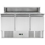 Meuble  pizza rfrigr - 3 portes - 8 bacs gn 1 / 6