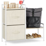 Meuble rangement 2 tiroirs tissu commode étagère tiroir tissu hxlxp: 76 x 84 x 29 cm, beige - relaxdays ... Meuble rangement 2 tiroirs tissu commode étagère tiroir tissu hxlxp: 76 x 84 x 29 cm, beige - relaxdays ...