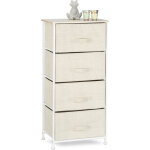 Meuble rangement 4 tiroirs tissu commode étagère tiroir tissu hxlxp: 95 x 45 x 30 cm, beige - relaxdays ... Meuble rangement 4 tiroirs tissu commode étagère tiroir tissu hxlxp: 95 x 45 x 30 cm, beige - relaxdays ...
