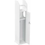 Meuble de salle de bain armoire rangement mdf laqu 78 cm blanc