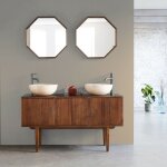 Berah getah - meuble de salle de bain en mindi massif 135 cm