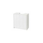 Meuble salle de bain sous lavabo / vasque en bois blanc 2 portes Meuble salle de bain sous lavabo / vasque en bois blanc 2 portes