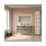 Meuble de salle de bain suspendu 120 cm fumé sablé avec vasque - bristol - fumée 120 cm avec miroir et ... Meuble de salle de bain suspendu 120 cm fumé sablé avec vasque - bristol - fumée 120 cm avec miroir et ...
