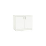 M&s - meuble sous vier 2 portes 100x60x84 cm blanc - jonas