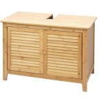 Mendler - meuble sous évier hwc - b18, meuble sous vasque, armoire, salle de bain, bambou 60x80x40cm Mendler - meuble sous évier hwc - b18, meuble sous vasque, armoire, salle de bain, bambou 60x80x40cm