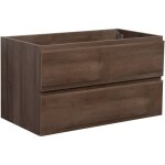 Meuble sous lavabo angela 90cm - badplaats - chene brun ? armoir