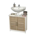 Tendance - meuble sous lavabo bicolore stockholm