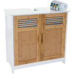 Mendler - meuble sous - lavabo hwc - a85, commode / armoire salle de bains, 60x62x31cm blanc