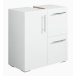 Badplaats - meuble sous lavabo mars 60 x 30 x 60 cm blanc meub
